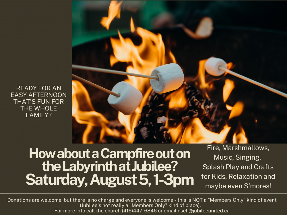 Jubilee Campfire on the Labyrinth